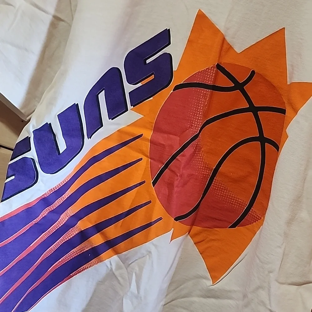 Vintage Phoenix Suns Graphic T-Shirt Size Large AllSport Proweight - Picture 2 of 8